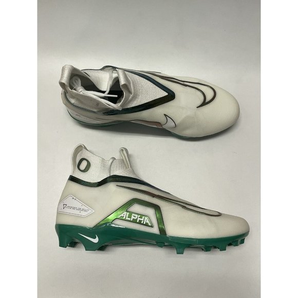 Nike Oregon Ducks Alpha Menace Elite 3 Team Football Cleats White Size 15 US main image 6